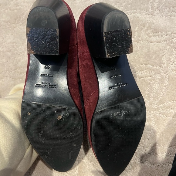 Saint Laurent Ysl Chelsea booties maroon size 37 - Picture 6 of 6